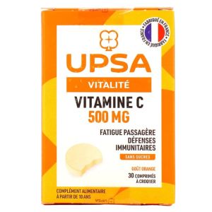 Upsa - Vitamine C 500mg - 30 comprimés à croquer