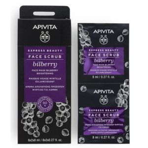 Apivita - Masque Visage - Myrtille Eclaircissante - 2x8 Ml