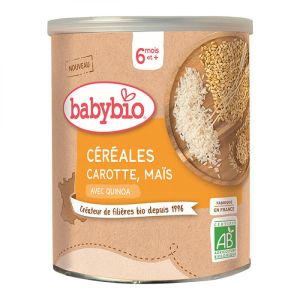 Babybio - Céréales carotte & maïs - dès 6 mois - 220 g