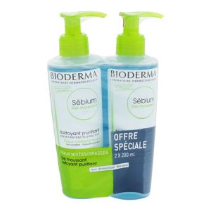 Bioderma - Sébium gel moussant - 2x200ml