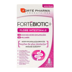 Forté Pharma - FortéBiotic+ Flore intestinale - 30 gélules