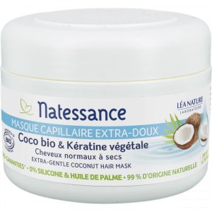 Natessance - Masque capillaire coco bio & kératine végétale - 200 ml