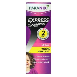 Paranix - Express 2 min spray anti-poux - 95ml + peigne