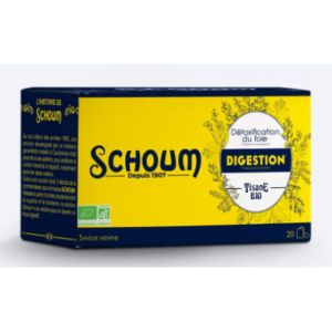 Schoum - Tisane digestion bio détoxification du foie - 20 sachets