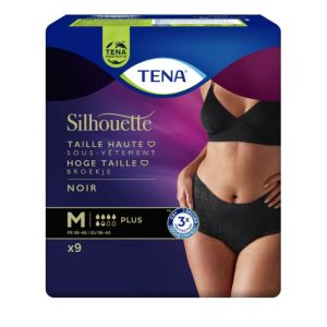 Tena - Silhouette noir plus taille M - 9 culottes