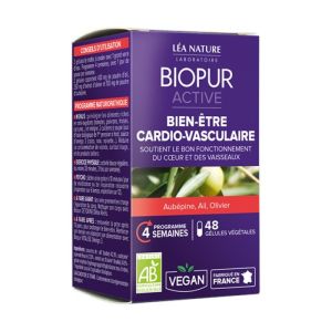 Biopur Active - Bien-être cardio-vasculaire - 48 gélules végétales