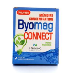 Byomag Connect - mémoire et concentration - 60 gélules