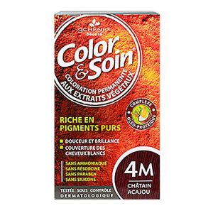 Color & Soin - Coloration Permanente - 4M Châtain Acajou