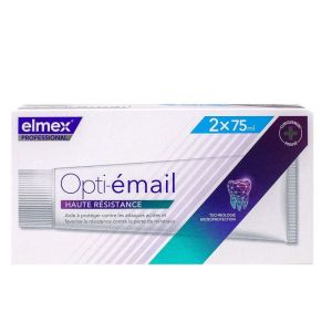Elmex - Opti-émail dentifrice haute résistance - 2x75ml