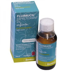 Fluimucil Expectorant 2% Enfant sans sucre - 100ml