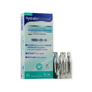Hydralin - Balance Ovule vaginal triple action - 7 ovules