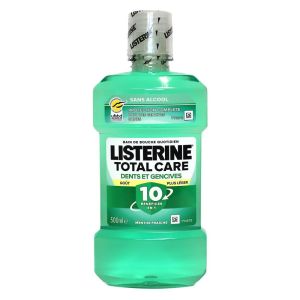 Listerine - Bain de bouche protection dents et gencives goût léger - 500 ml