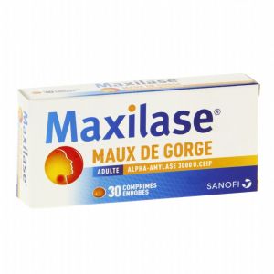 Maxilase - 30 comprimés enrobés