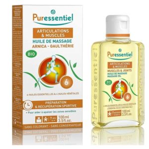 PURESSENTIEL effort musculaire huile de massage bio 100ml