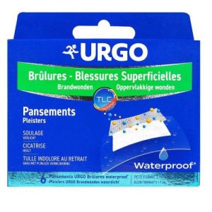 Urgo - Brûlures Blessures Superficielles - 6 pansements waterproof