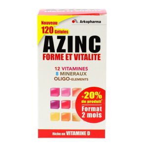 Azinc forme et vitalité - 120 gélules