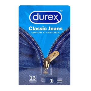 Durex - Classic Jeans - 16 préservatifs
