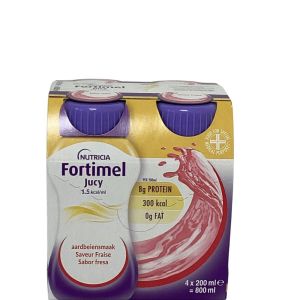 Nutricia - Fortimel Jucy arome Fraise 8g Protein - 4x200ml