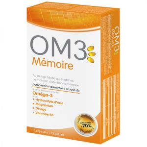 OM3 Mémoire - Formule Duo - 15 capsules + 15 gélules