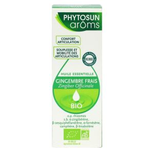Phytosun Arôms - Huile essentielle de Gingembre frais - 5mL