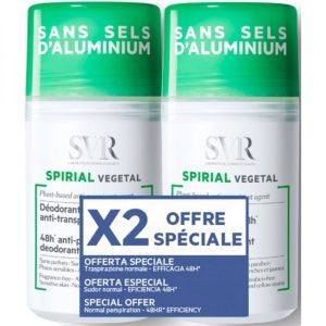 SVR - Spirial végétal déodorant roll'on anti-transpirant - 2 x 50 ml