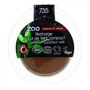 Zao - Recharge fond de teint compact chocolat - N°735