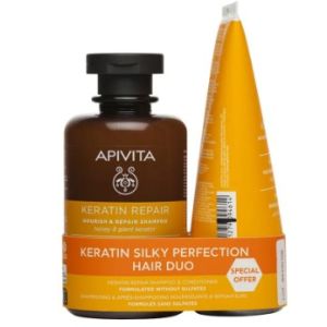 Apivita - Offre spéciale duo shampooing et après shampooing kératin repair - 250ml +150ml
