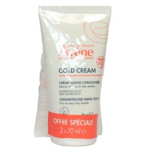Avène - Cold Cream crème mains concentrée - lot2x50ml