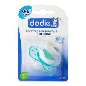 Dodie - Sucette anatomique symétrique silicone 0-6 mois