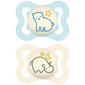 Mam - Tétine supreme nuit - 2-6mois - 2 tétines