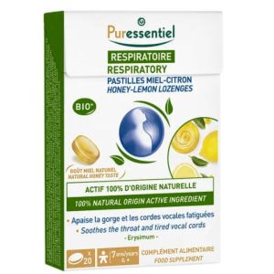 Puressentiel - Pastilles Respiratoire Miel-Citron - 20 pastilles