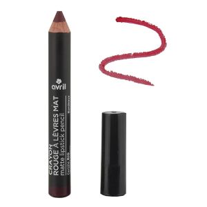 Avril - Crayon rouge à lèvres mat - Bordeaux