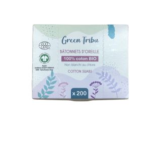 Green Tribu - Bâtonnets D'Oreille - 200 unités