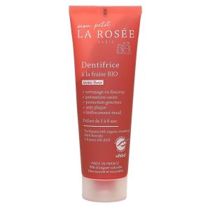 La rosée - Dentifrice à la fraise Bio avec fluor - 50ml