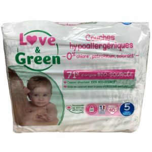 Love & Green - Couche Taille 5 - 40 couches