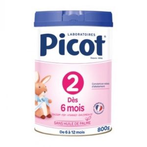 Picot - Lait en poudre 2ème âge Dès 6 mois - 800g