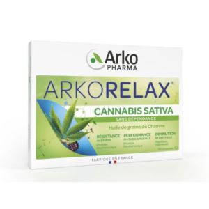 Arkopharma - Arkorelax cannabis sativa - 30 comprimés