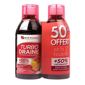 Forté pharma - Turbo draine goût agrumes - lot de 2x500 mL