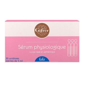 Gifrer - Sérum physiologique - 30 unidoses de 5 ml
