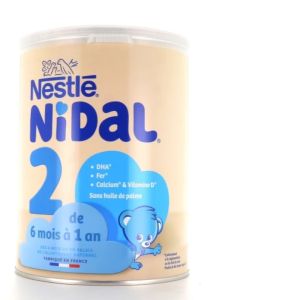 Nestlé - Nidal 2 Lait 6-12 Mois