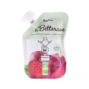 Popote - Gourde betterave Bio dès 4/6mois - 120g