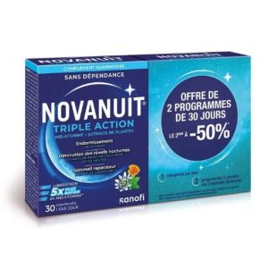 Sanofi - Novanuit Triple Action 2x30 comprimés
