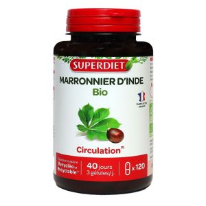 Superdiet - Marronnier d'inde bio - 120 gélules