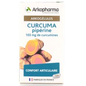 Arkopharma - Arkogélule Curcuma piperine Bio - 130 gélules