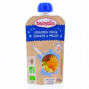 Babybio - Légumes doux tomate & millet - dès 6 mois - 120 g