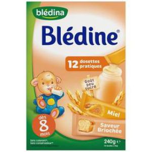 Blédina - Blédine miel et saveur briochée - 12 dosettes