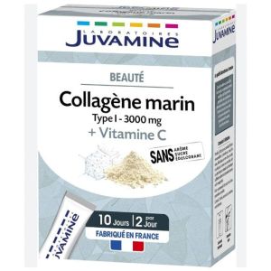 Juvamine - Collagène marin + vitamine C - 20 sticks