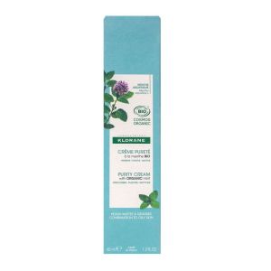 Klorane - Crème pureté à la menthe Bio - 40ml