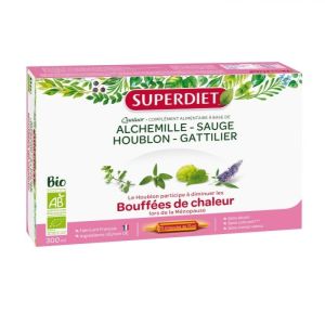 Superdiet - Quatuor Alchemille Sauge Houblon Gattilier - 20 ampoules 15 ml