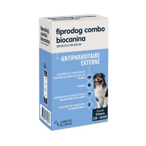 Biocanina - Fiprodog combo 20 - 40 kg - 3 pipettes
